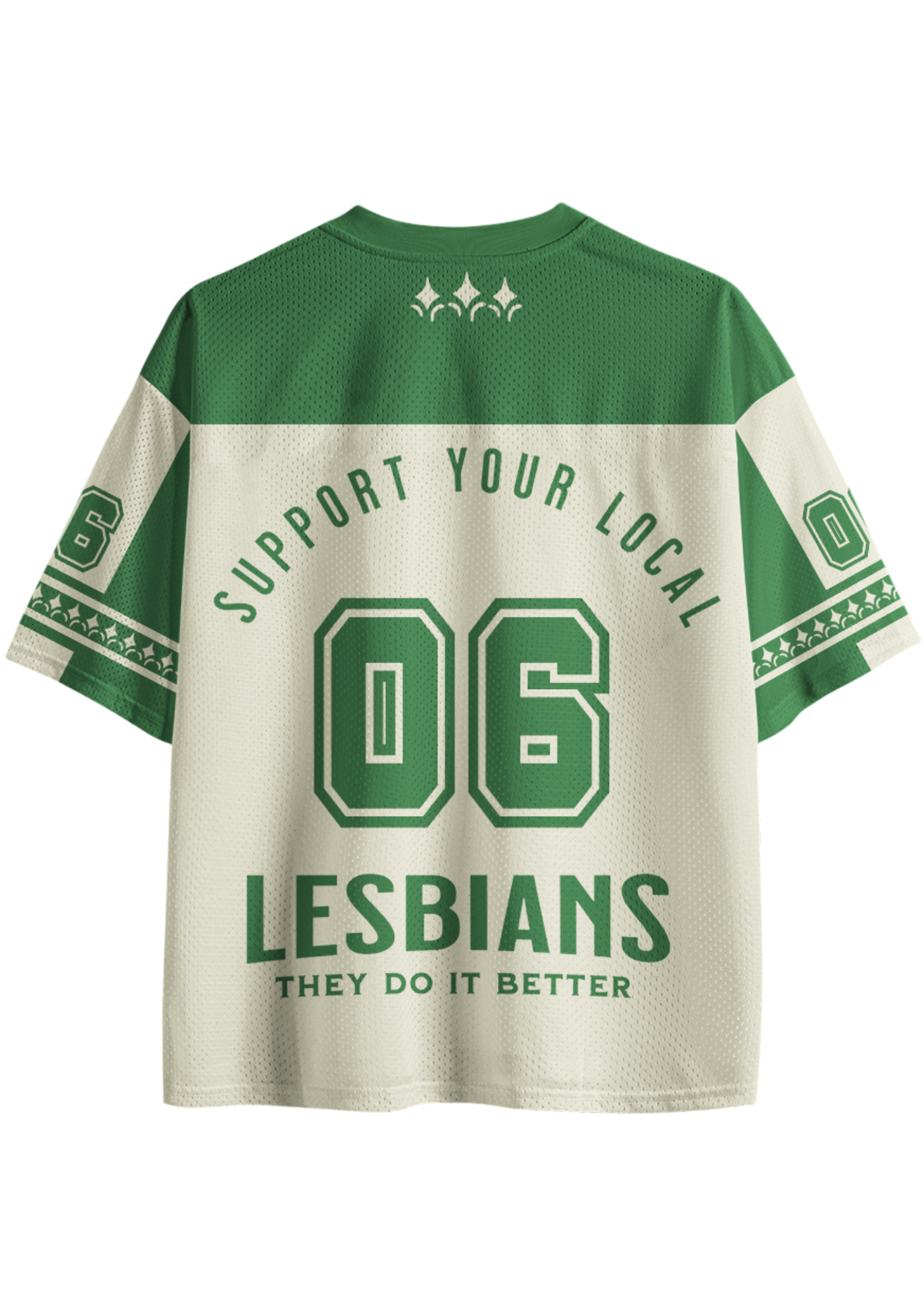Support Your Local Lesbians Sapphic Mesh Jersey