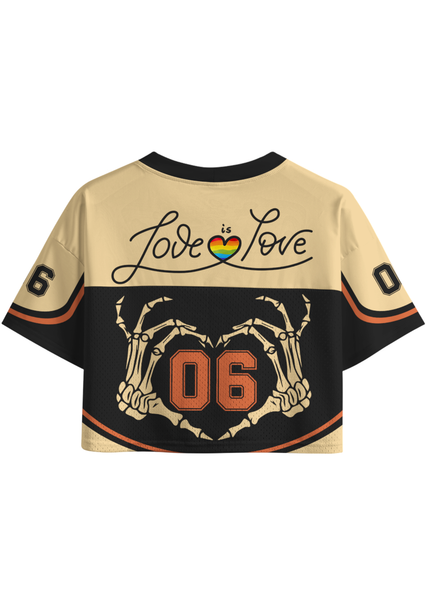 LOVE IS LOVE Crop Sports Jersey