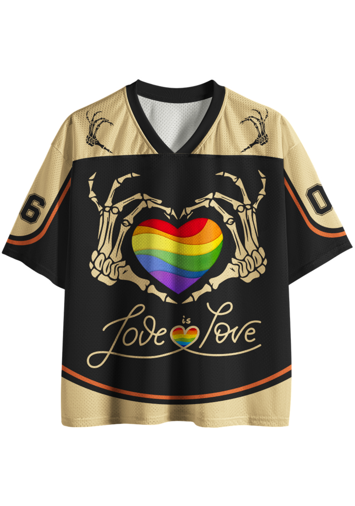 LOVE IS LOVE Mesh Jersey
