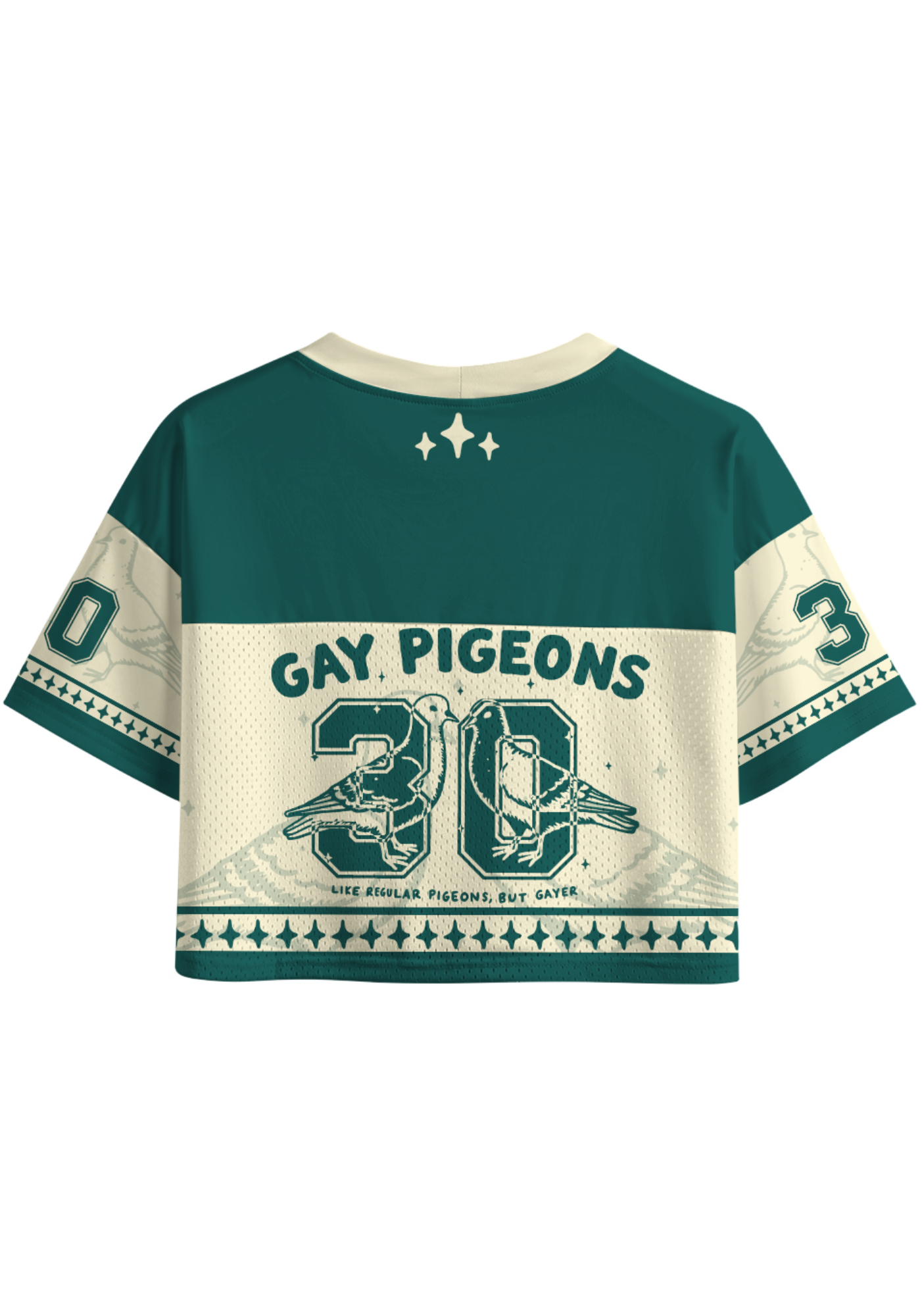 Gay Pigeons Crop Sports Jersey