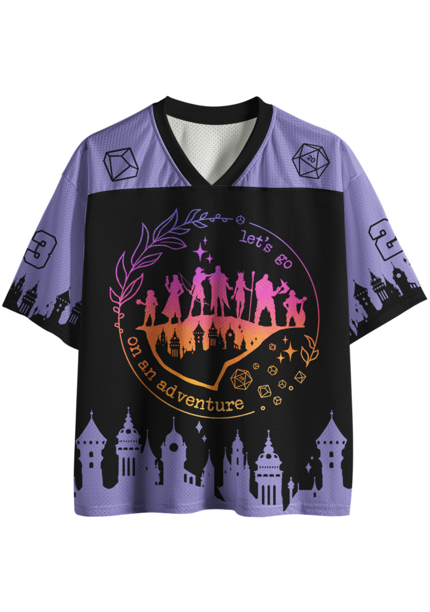 Rainbow DnD - Let's go on an adventure Mesh Jersey