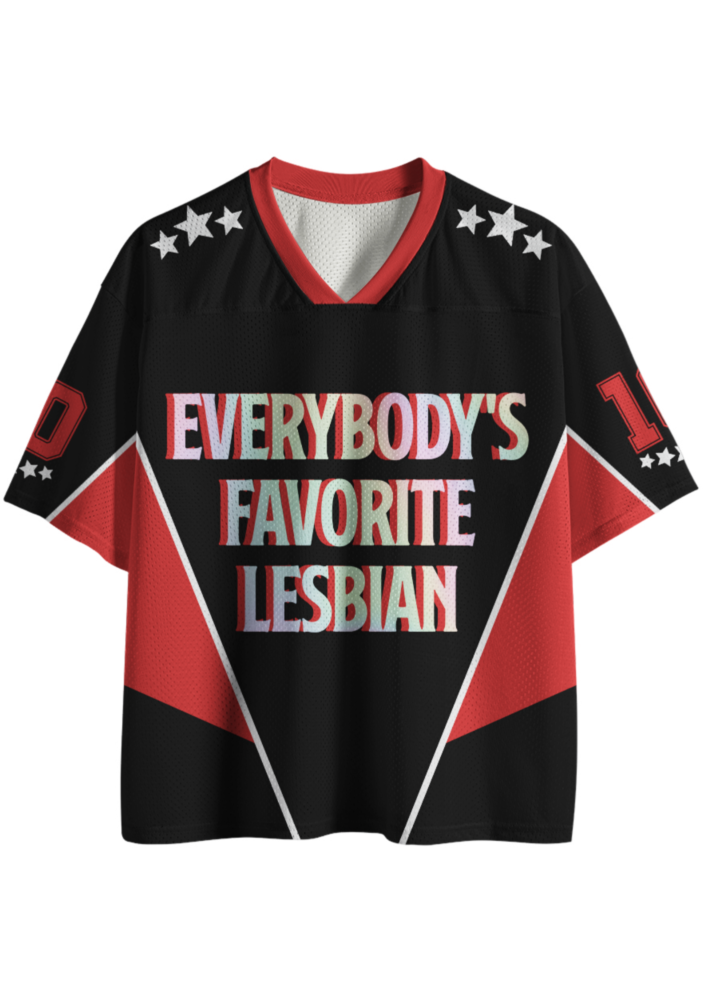 Everybody's Favorite Lesbian Funny LGBT Mesh Jersey
