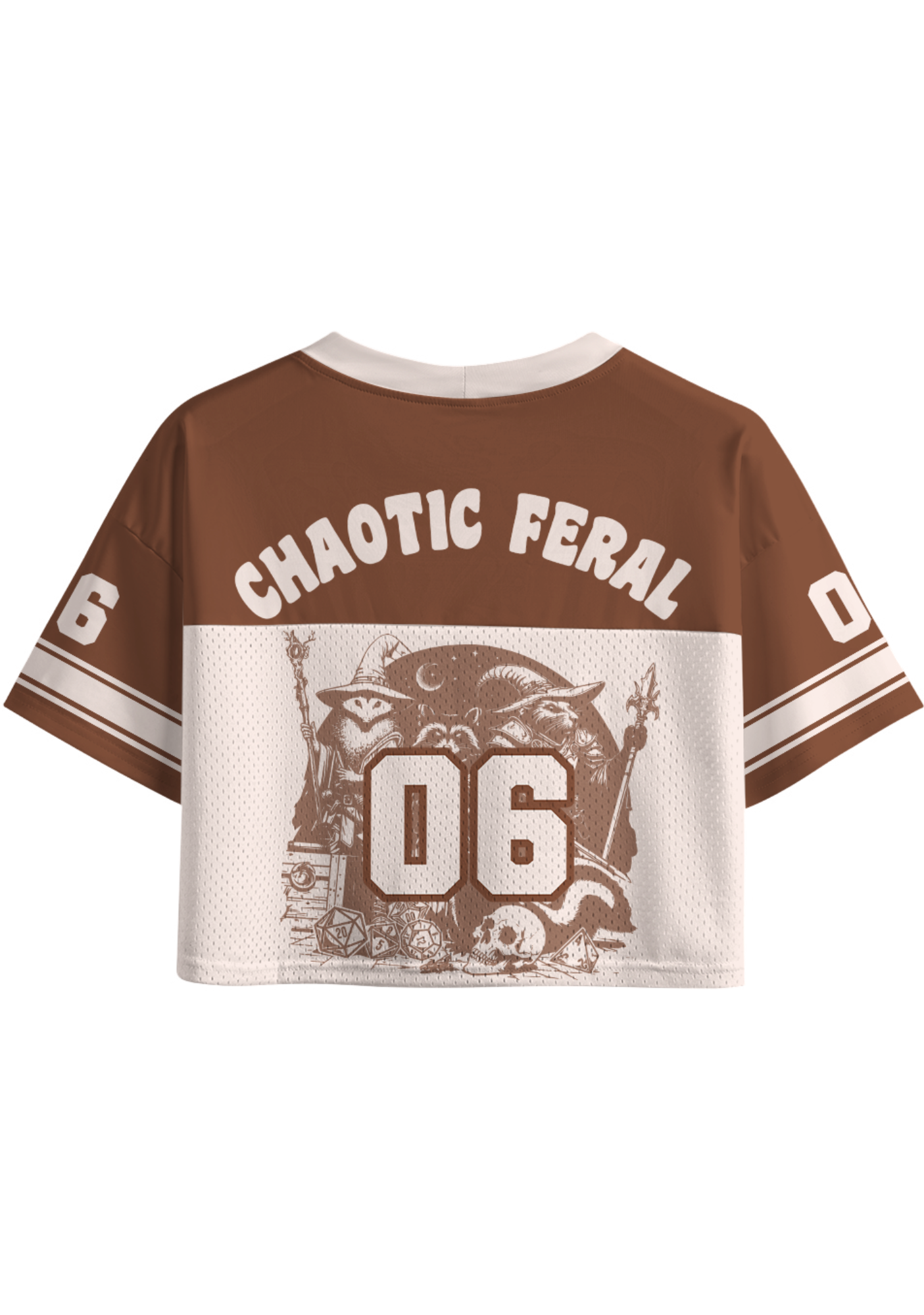 Chaotic Feral, dnd Crop Sports Jersey