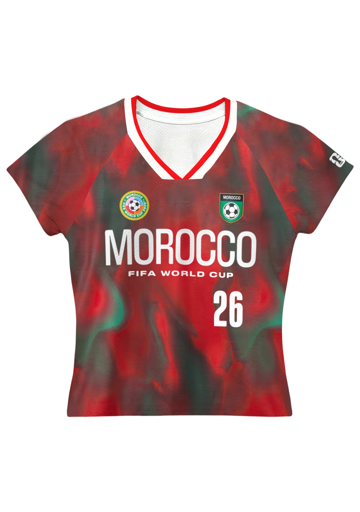 Morocco Tie Dye Mesh Jersey Top