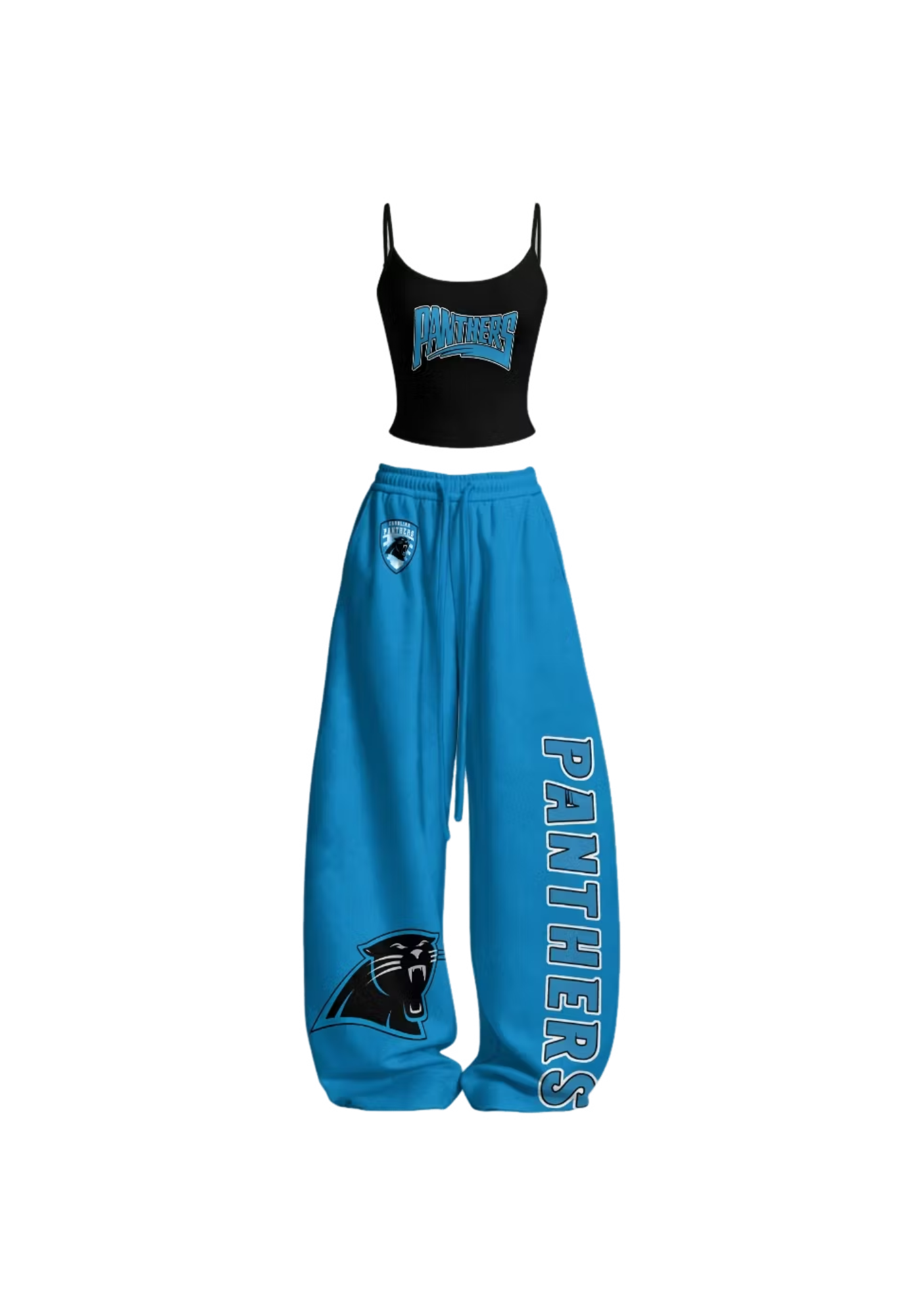 Carolina Panthers Panther Graphic Tops & Elasticated Trousers Two-Piece Set