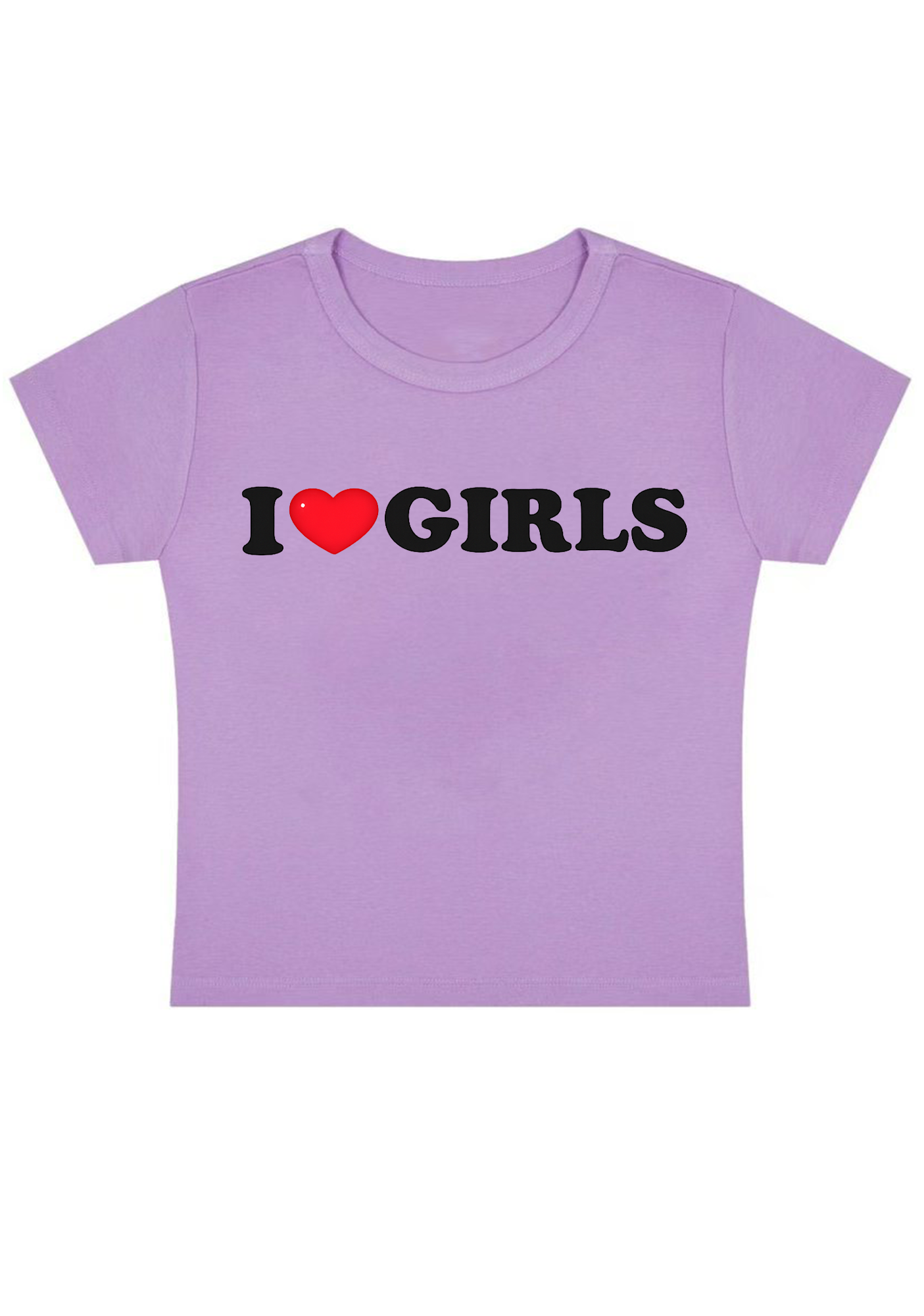 I  Love Girls Y2K Baby Tee