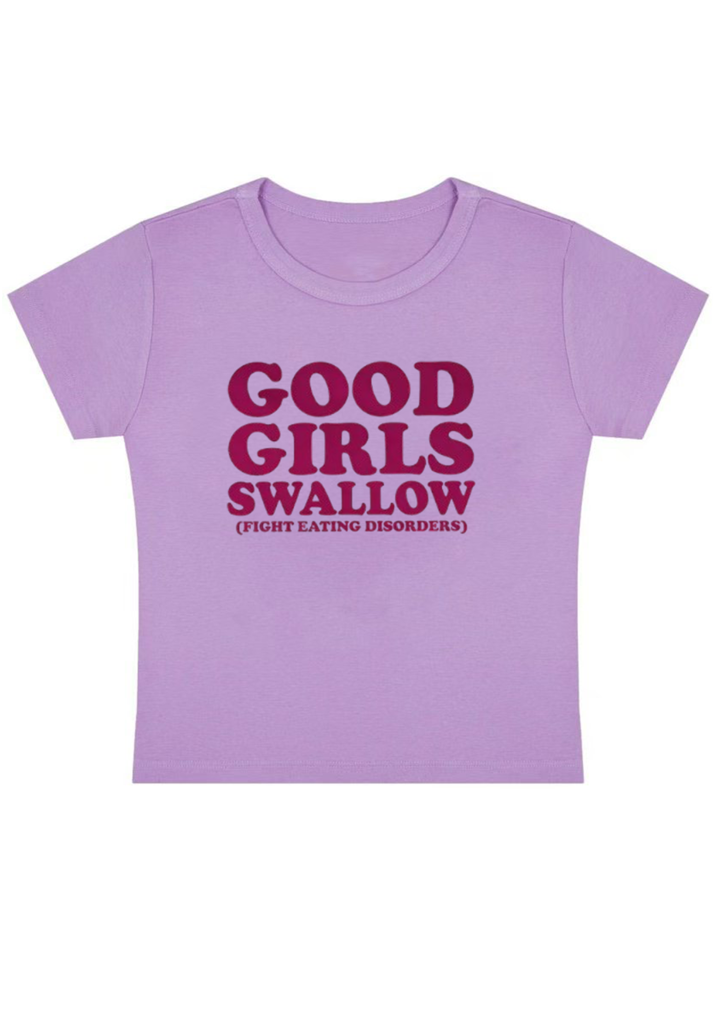 Good Girls Swallow Y2k Baby Tee