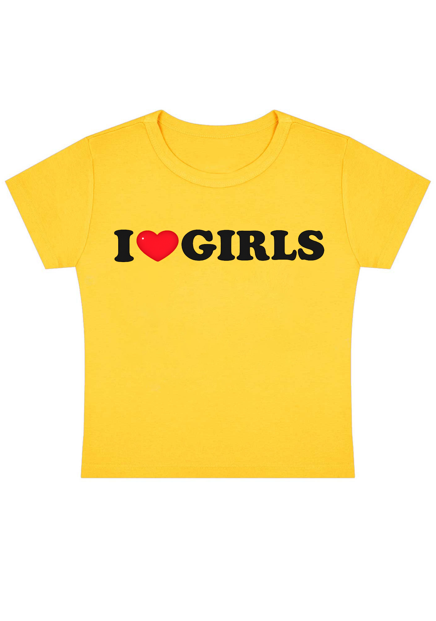 I  Love Girls Y2K Baby Tee