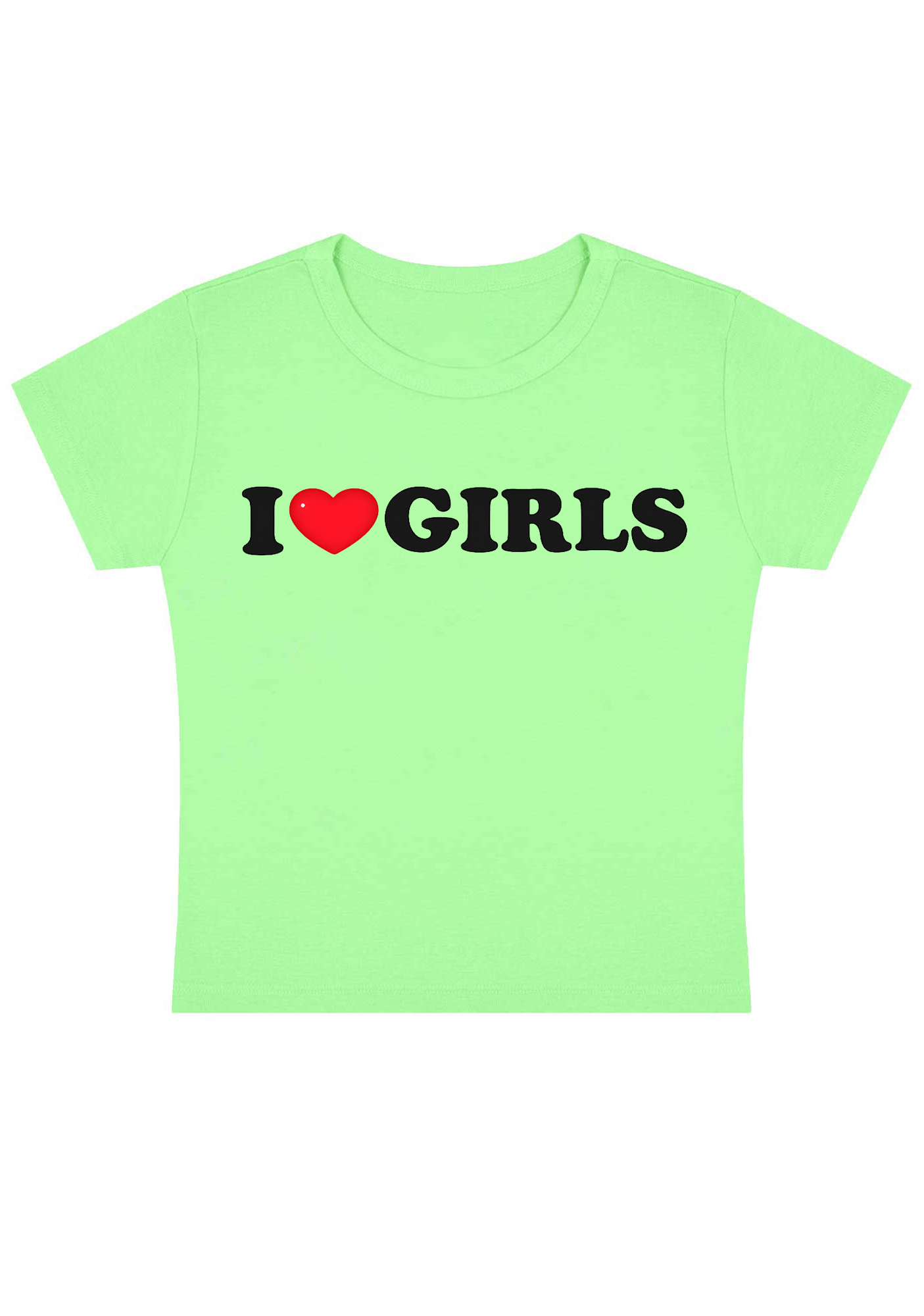 I  Love Girls Y2K Baby Tee