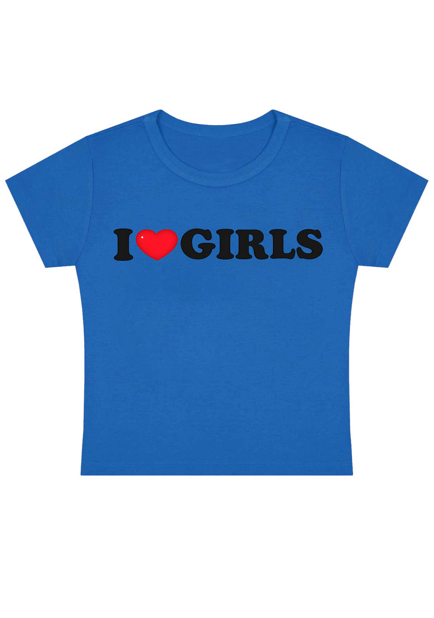 I  Love Girls Y2K Baby Tee