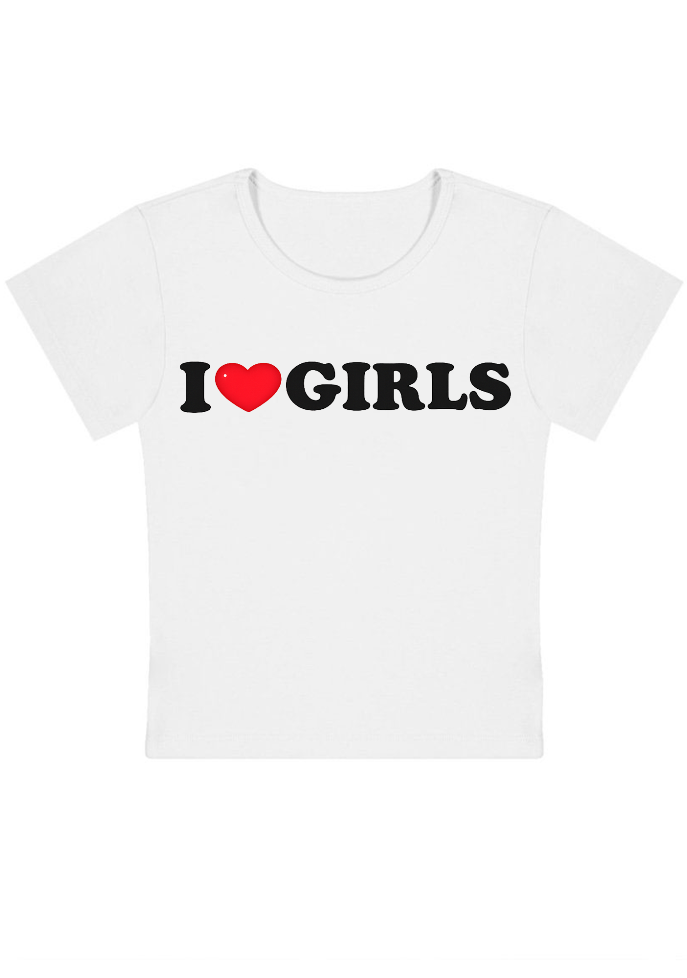I  Love Girls Y2K Baby Tee