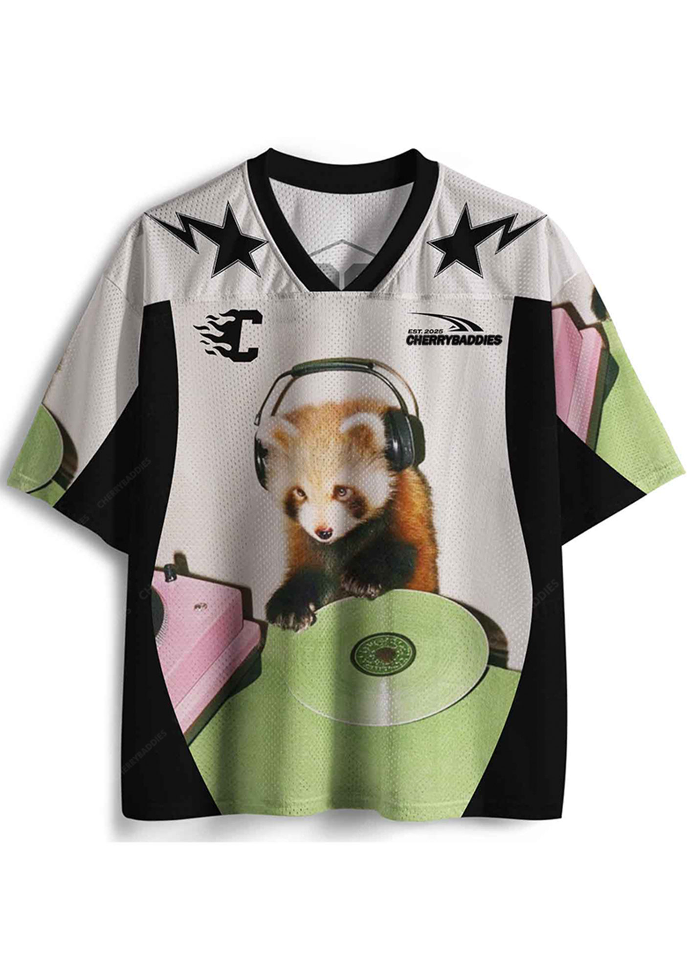 Music Raccoon Y2K Crop Sport Jersey Shirts