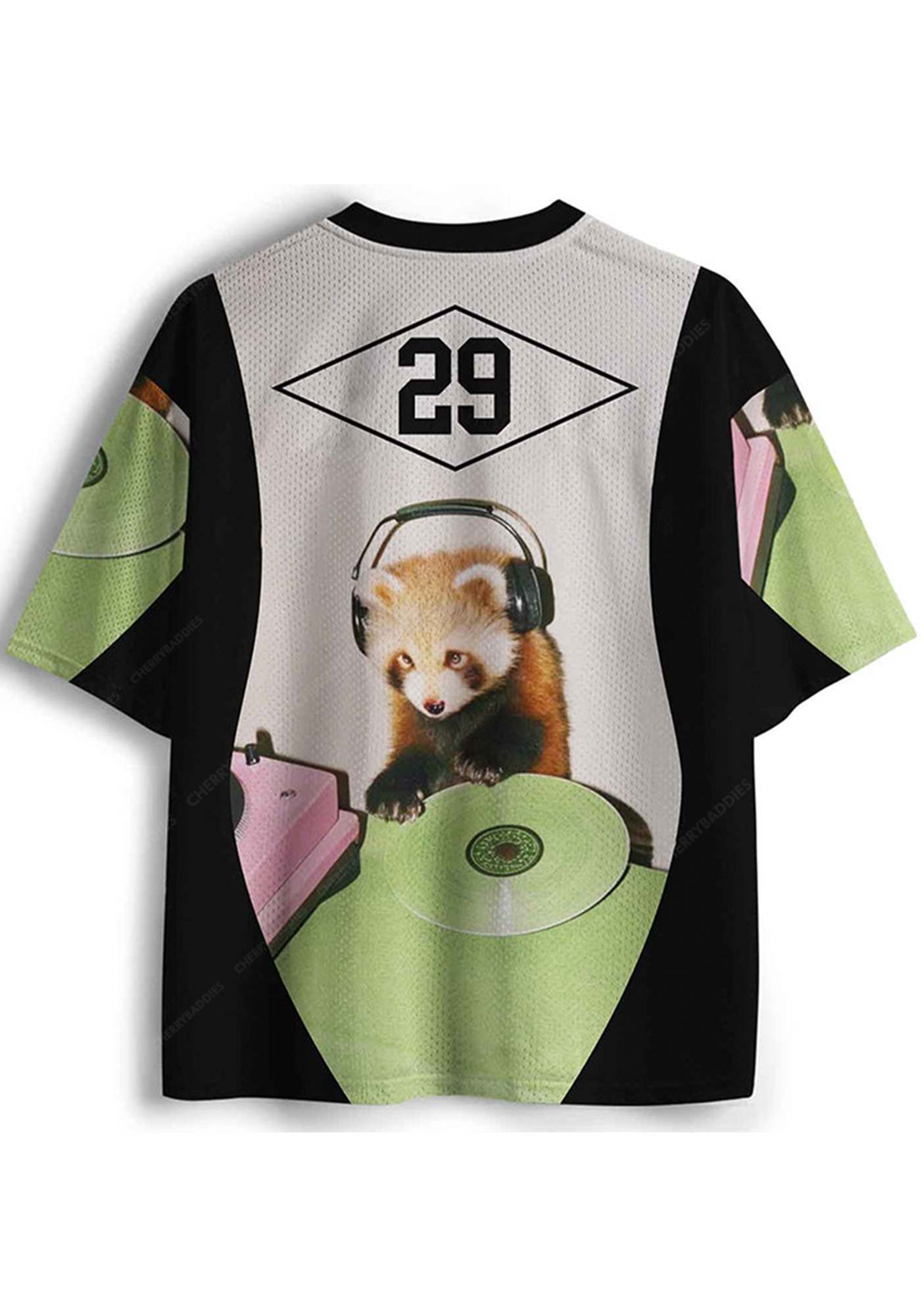 Music Raccoon Y2K Crop Sport Jersey Shirts