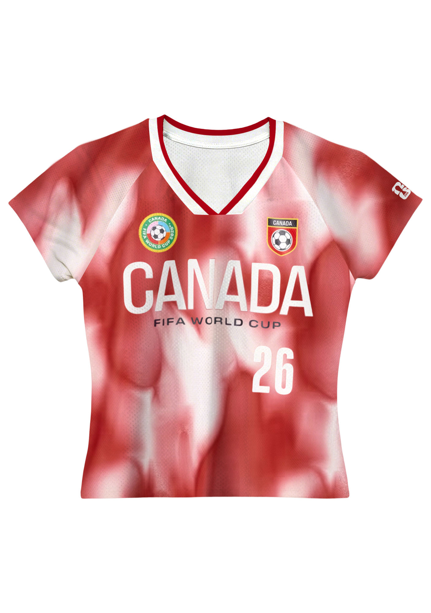 Tie-Dye Canada 2026 World Cup Mesh Jersey Top