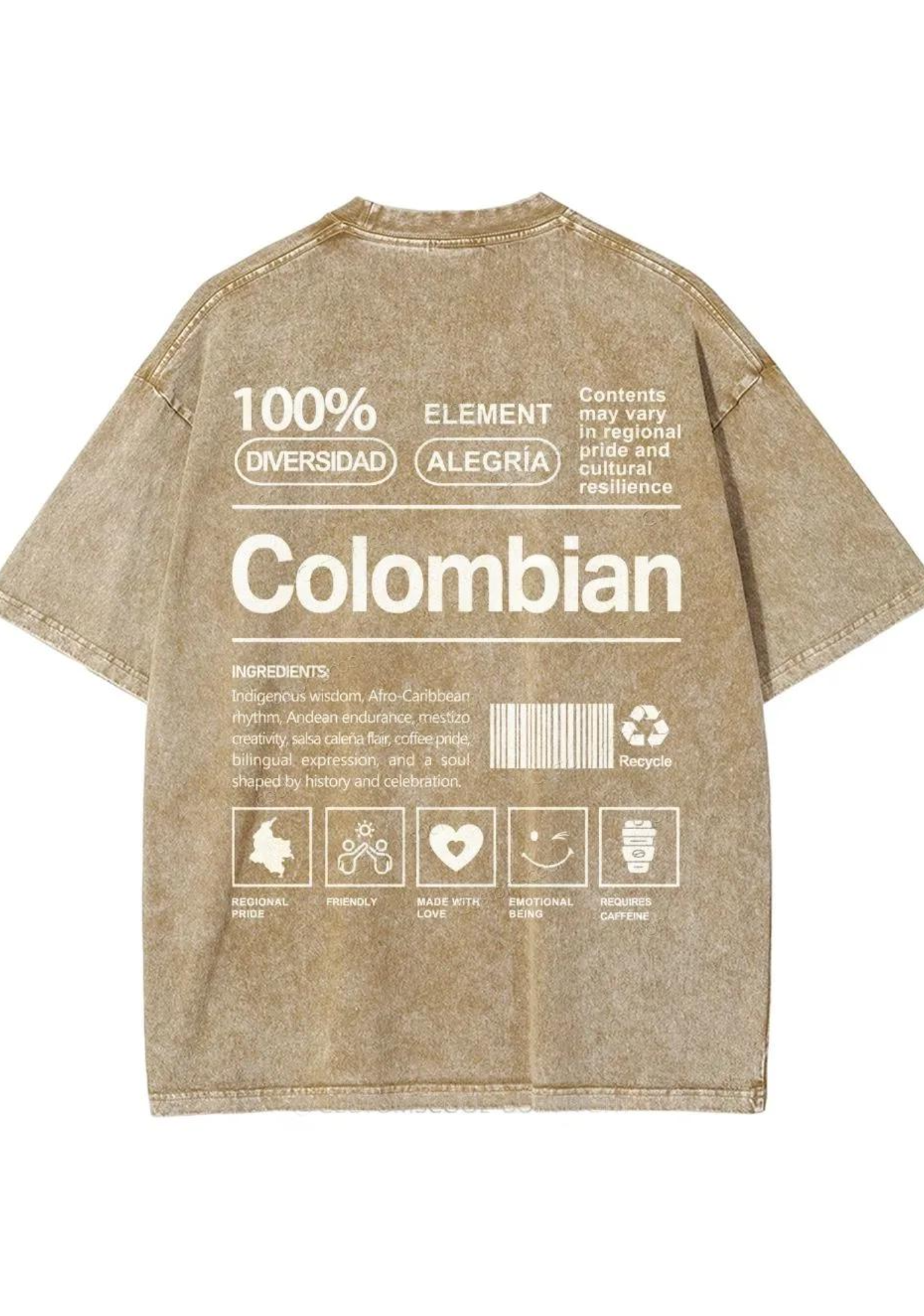 Vintage Colombia Graphic Washed Tee