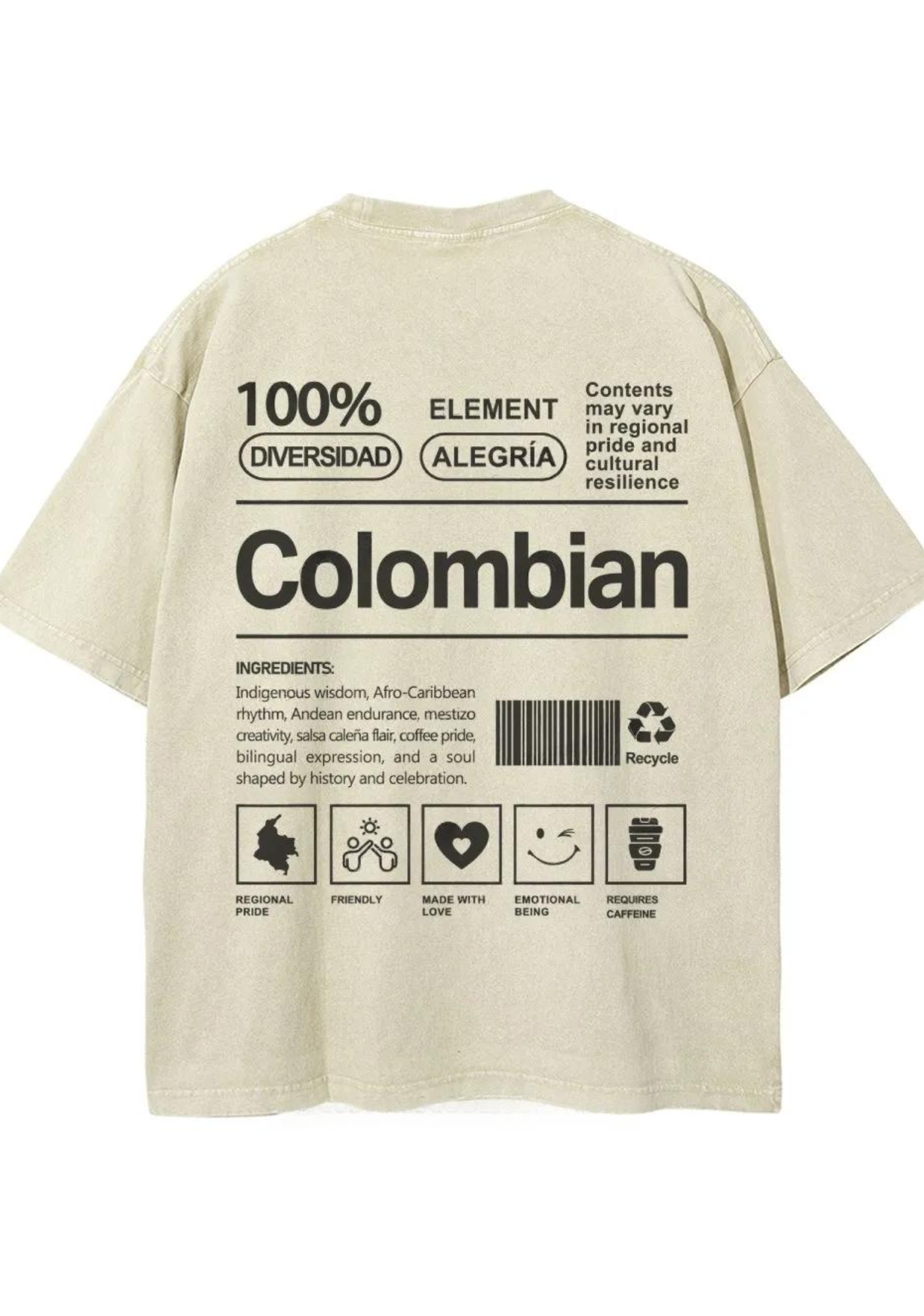 Vintage Colombia Graphic Washed Tee