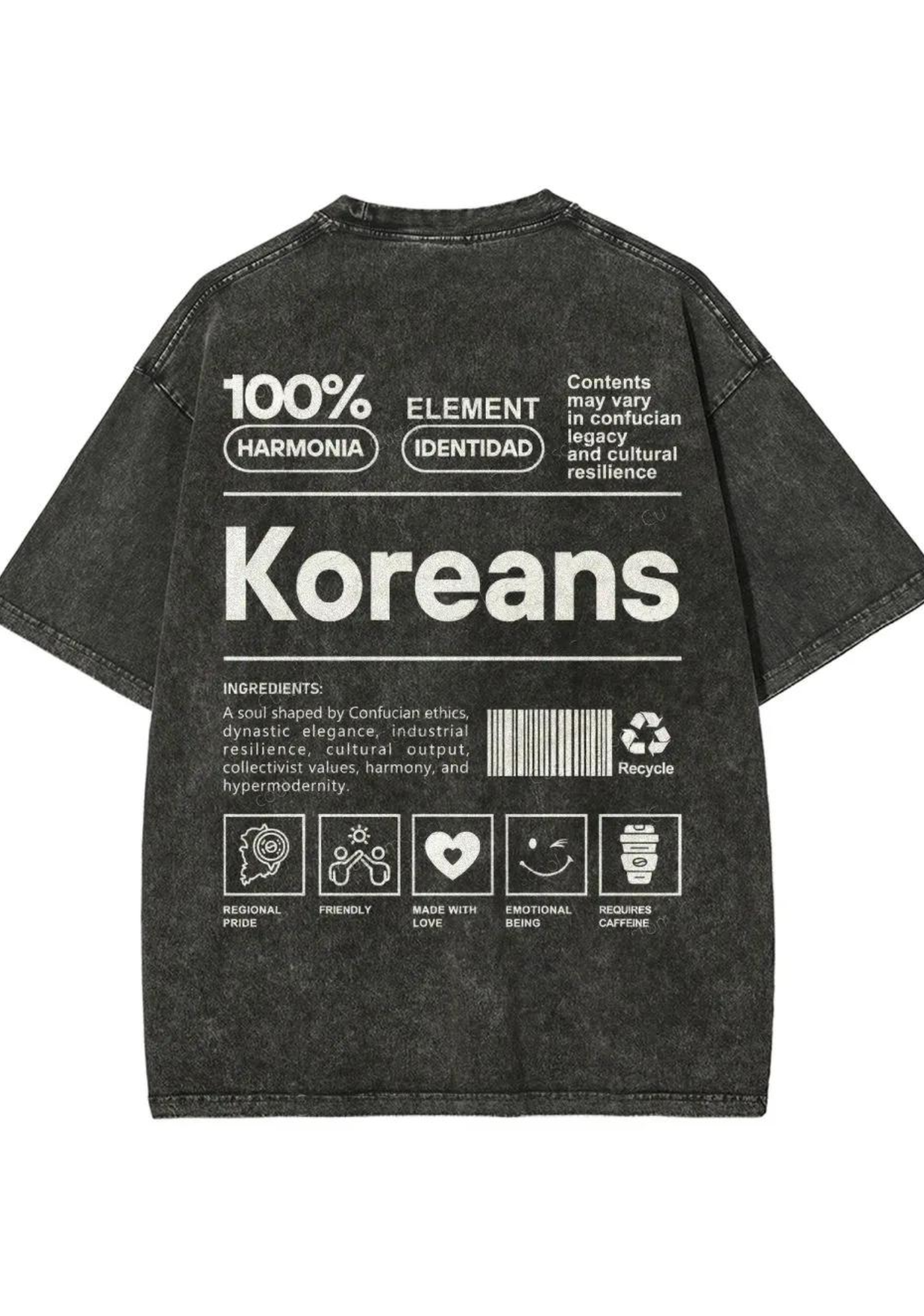 Vintage Koreans Graphic Washed Tee
