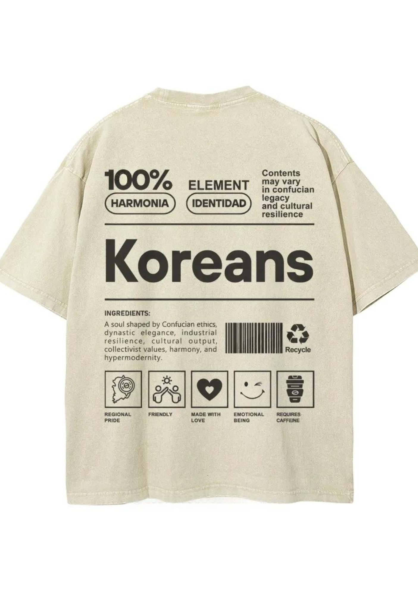 Vintage Koreans Graphic Washed Tee