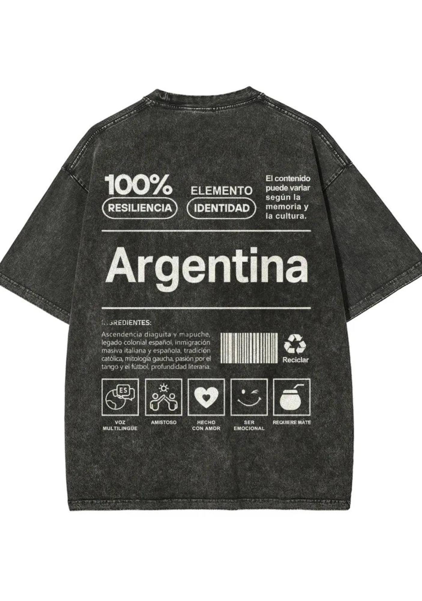 Vintage Argentina Graphic Washed Tee