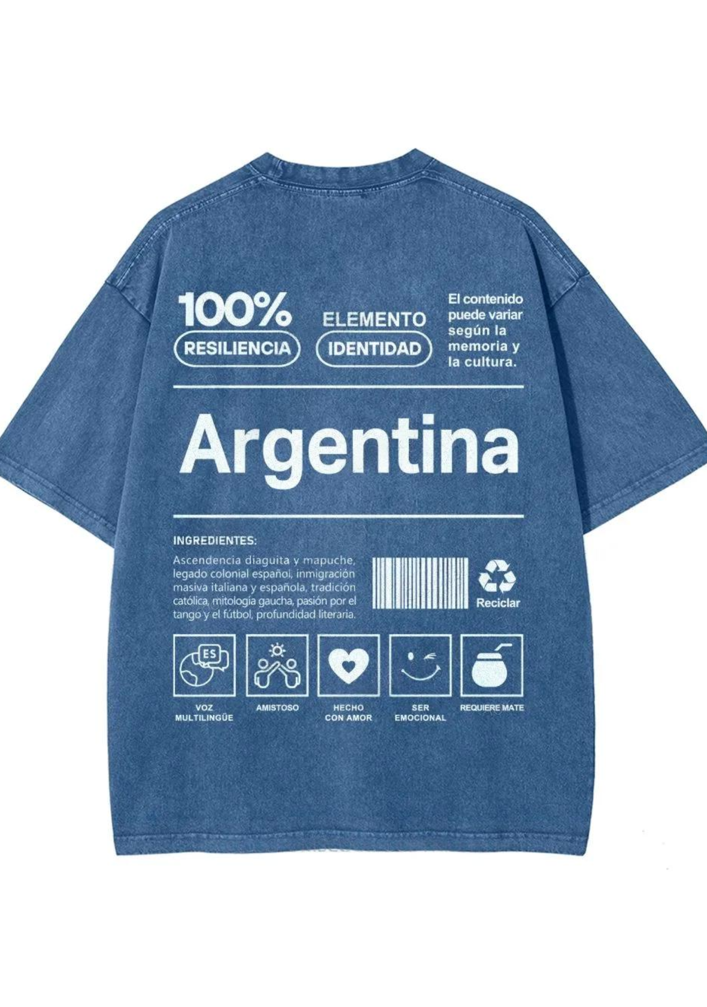 Vintage Argentina Graphic Washed Tee