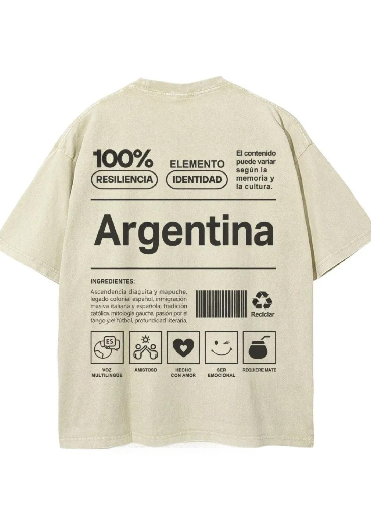 Vintage Argentina Graphic Washed Tee