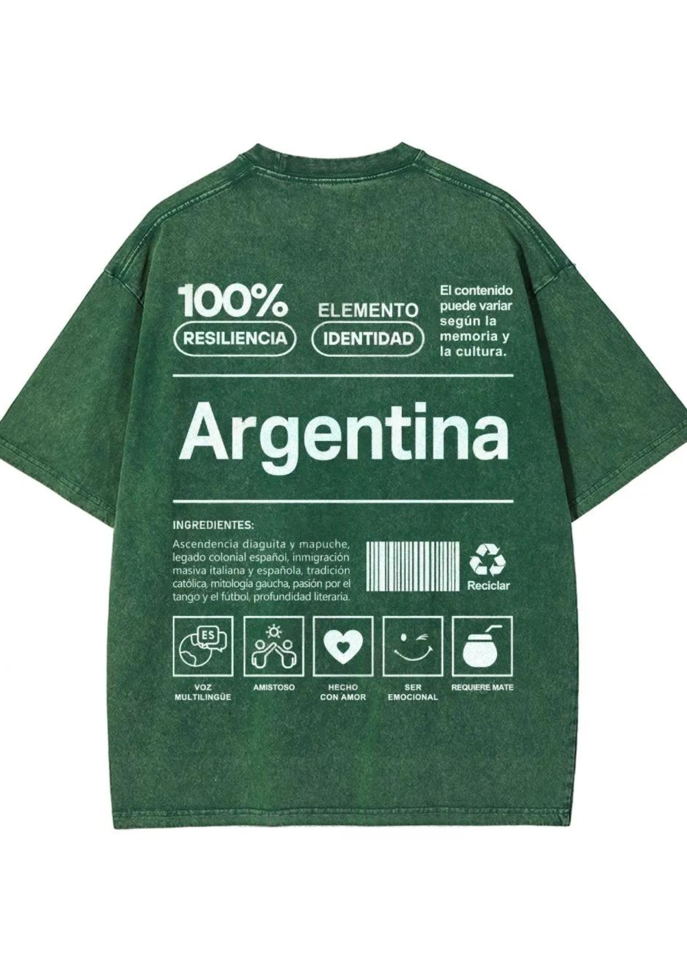 Vintage Argentina Graphic Washed Tee
