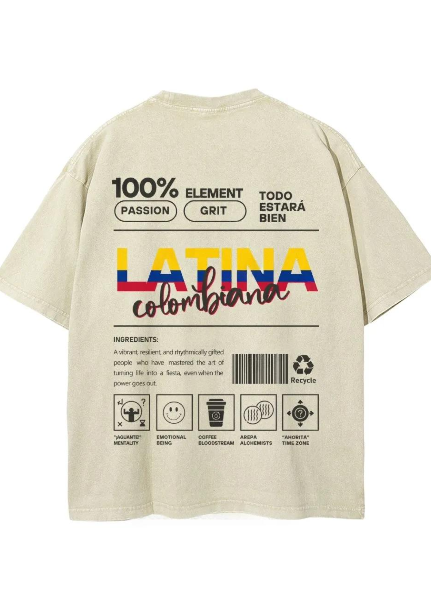 Vintage LATINA Graphic Washed Tee