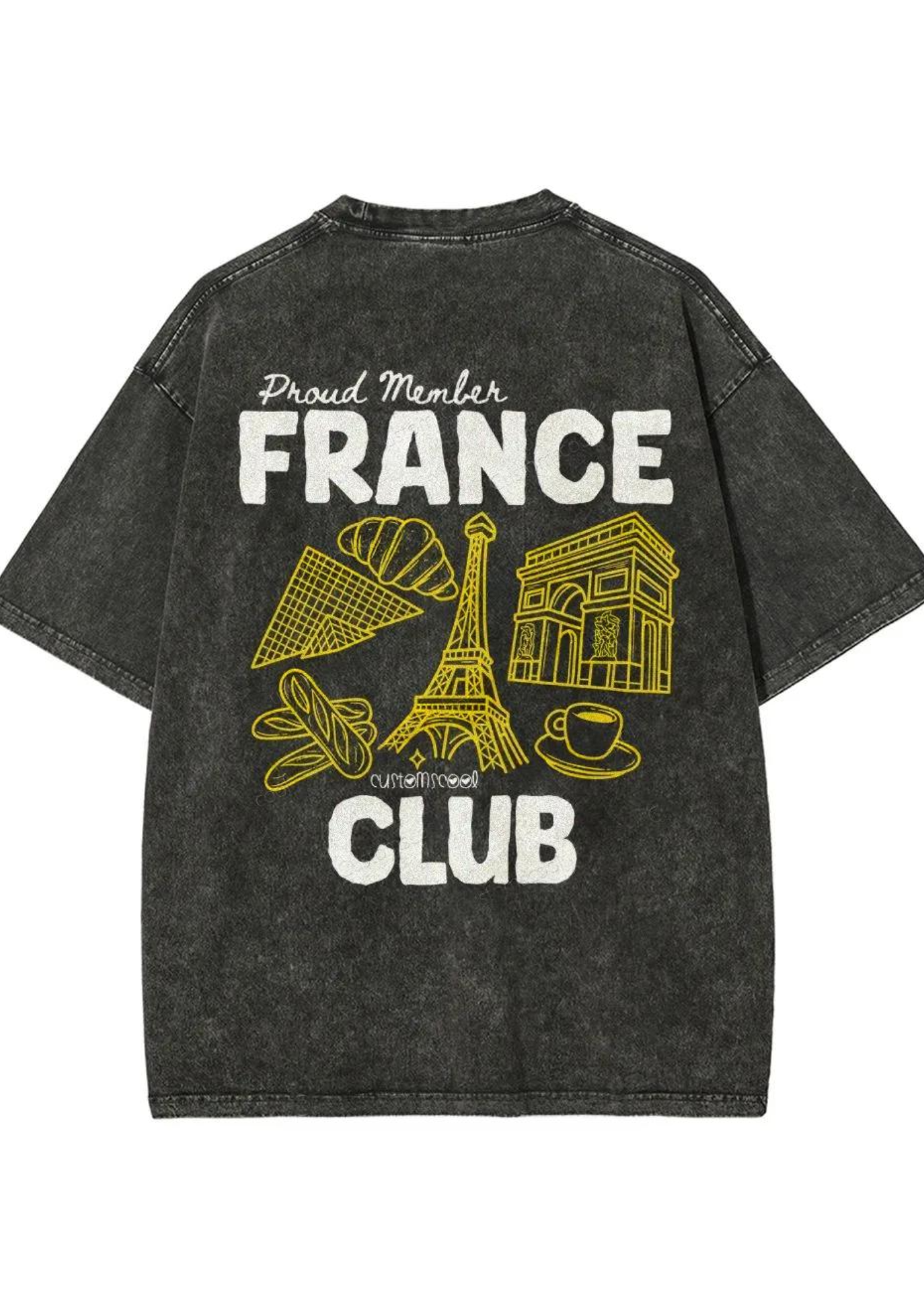 Vintage FRANCE CLUB Graphic Washed Tee