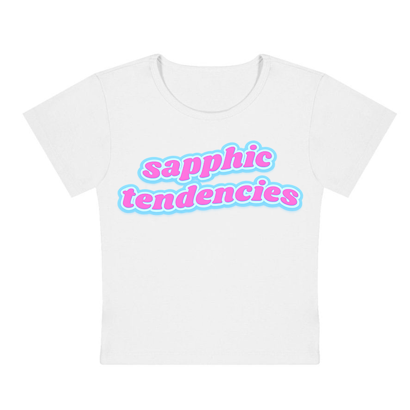 Sapphic Tendencies Y2K Baby Tee
