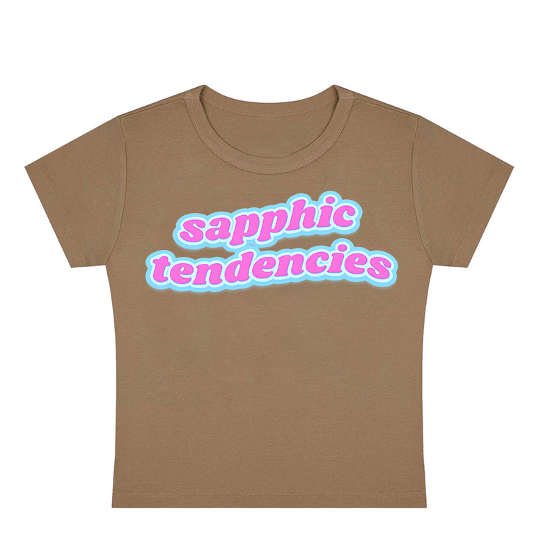 Sapphic Tendencies Y2K Baby Tee