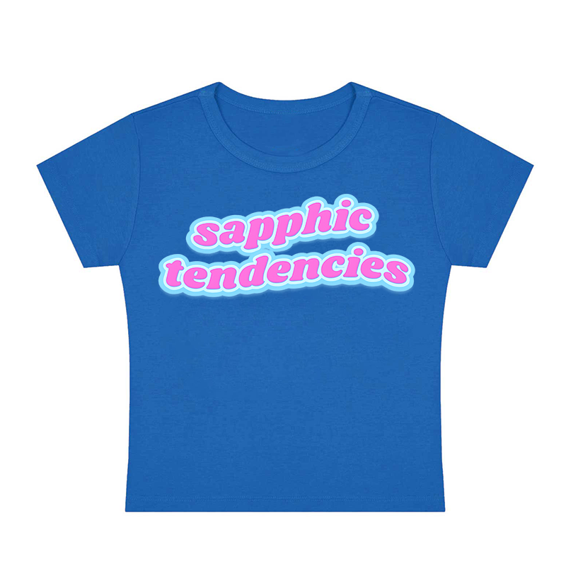 Sapphic Tendencies Y2K Baby Tee