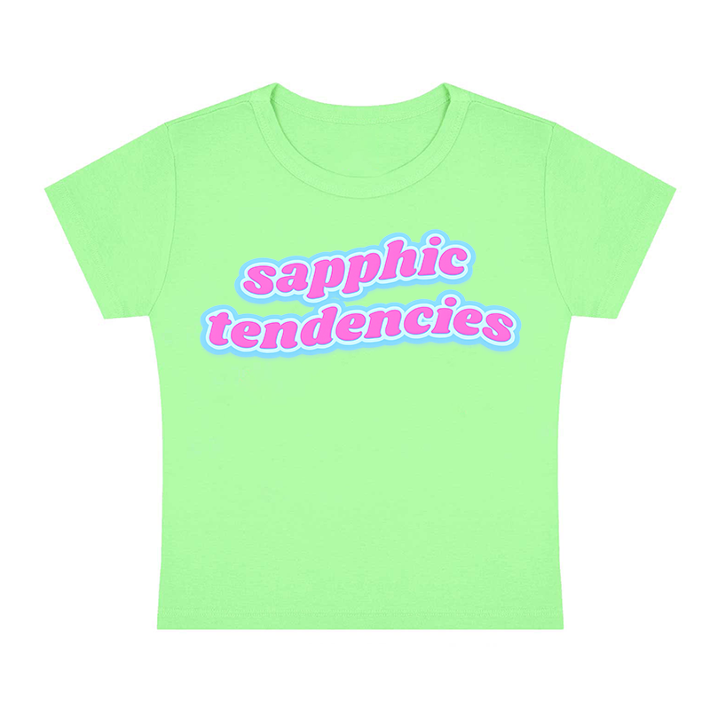 Sapphic Tendencies Y2K Baby Tee