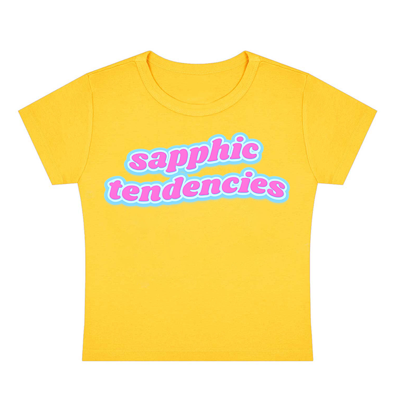 Sapphic Tendencies Y2K Baby Tee