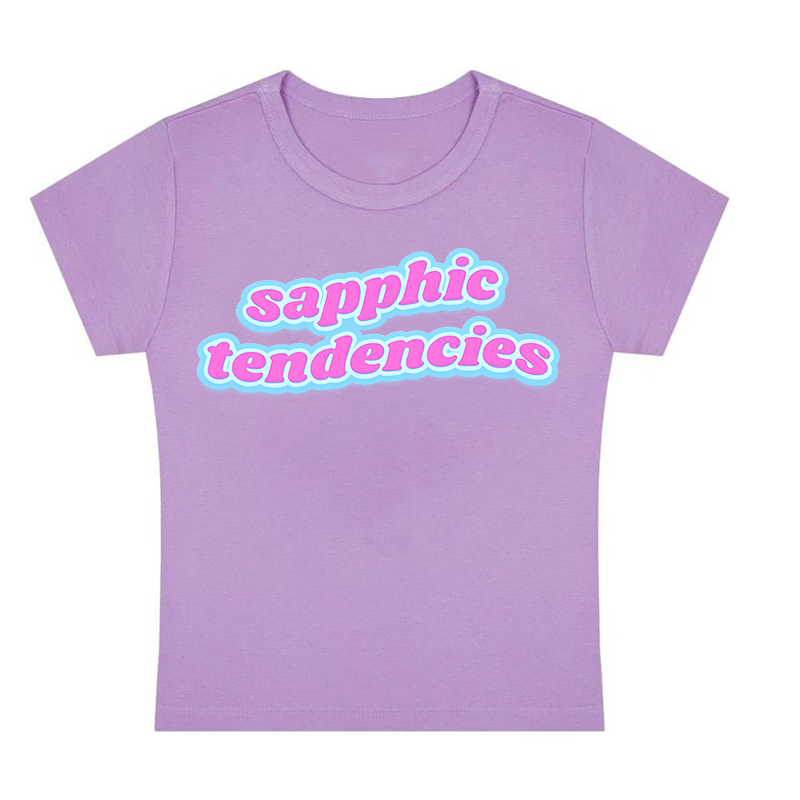 Sapphic Tendencies Y2K Baby Tee