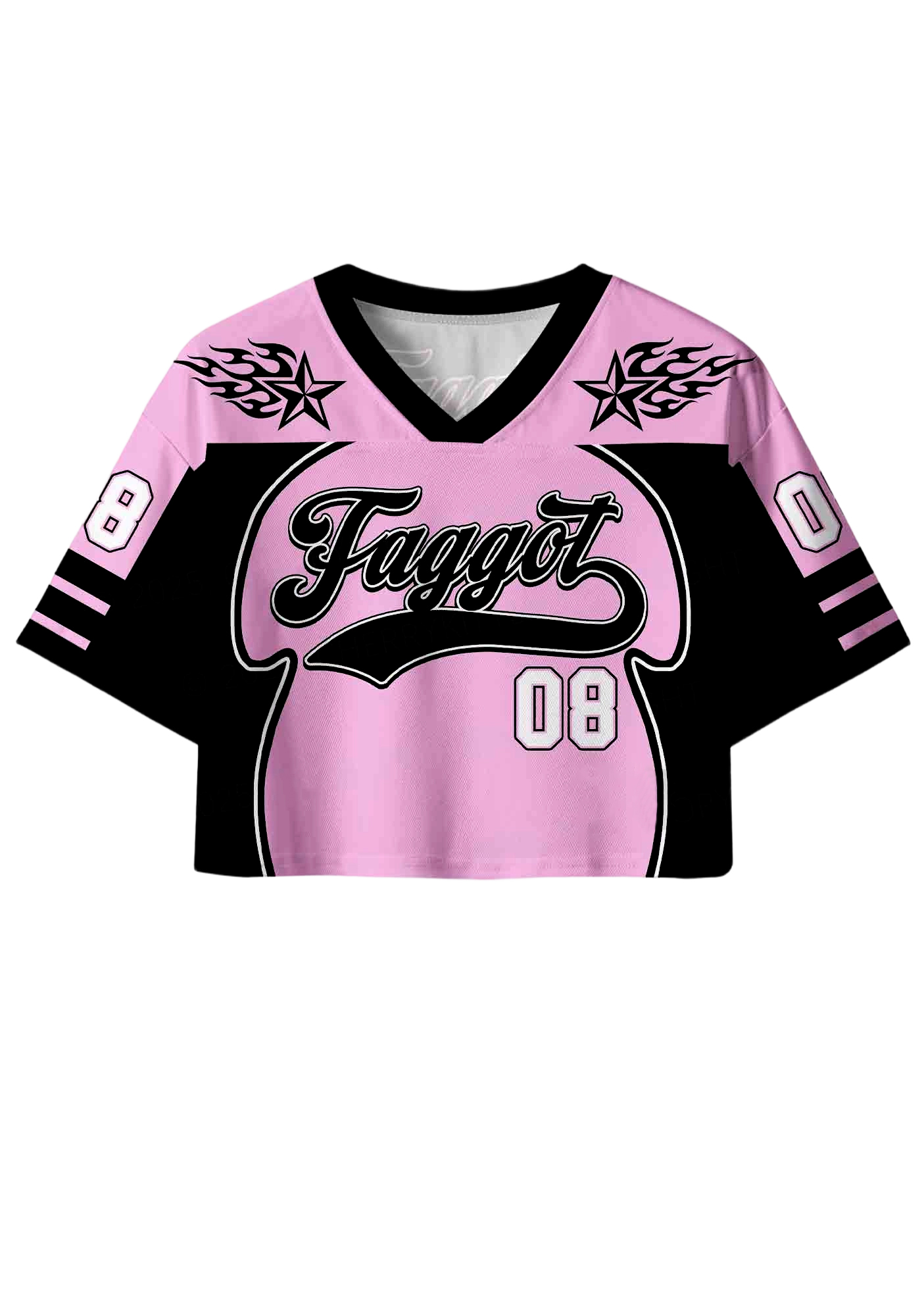 Faggot Y2K Crop Sport Jersey Shirts