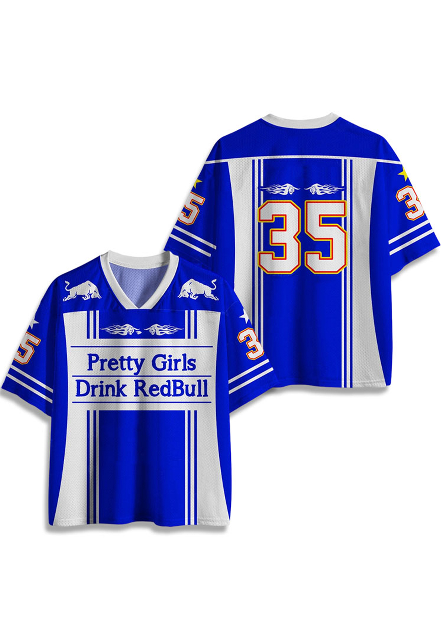 Pretty Girl Y2K Crop Sport Jersey Shirts