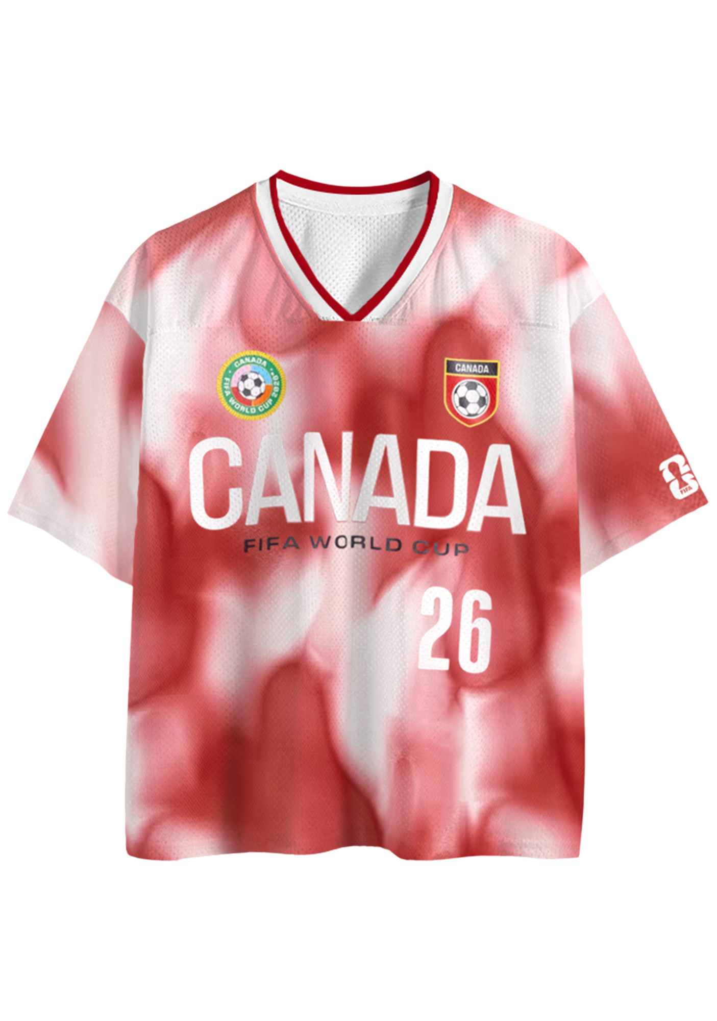 Tie-Dye Canada 2026 World Cup Mesh Jersey Shirts