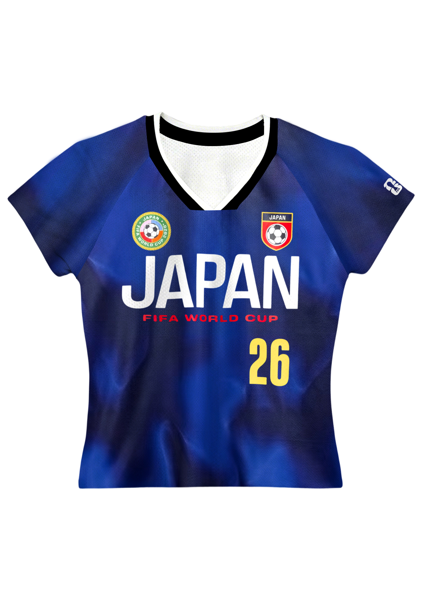 Vintage Tie-Dye Japan Football Mesh Baby Tee