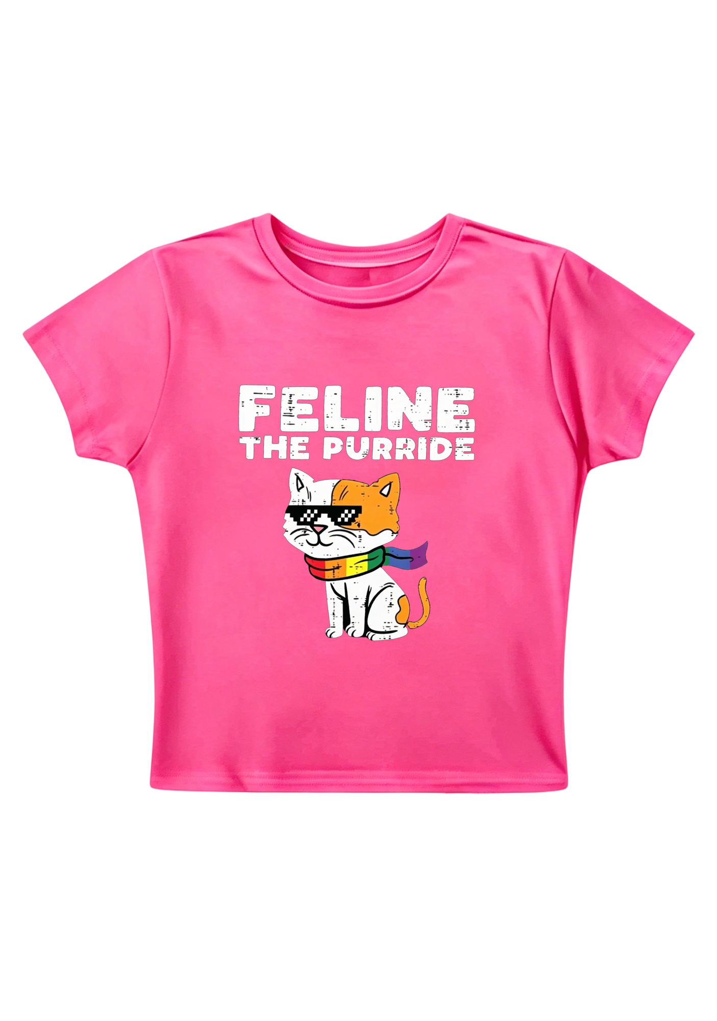 Feline The Purride Y2K Baby Tee