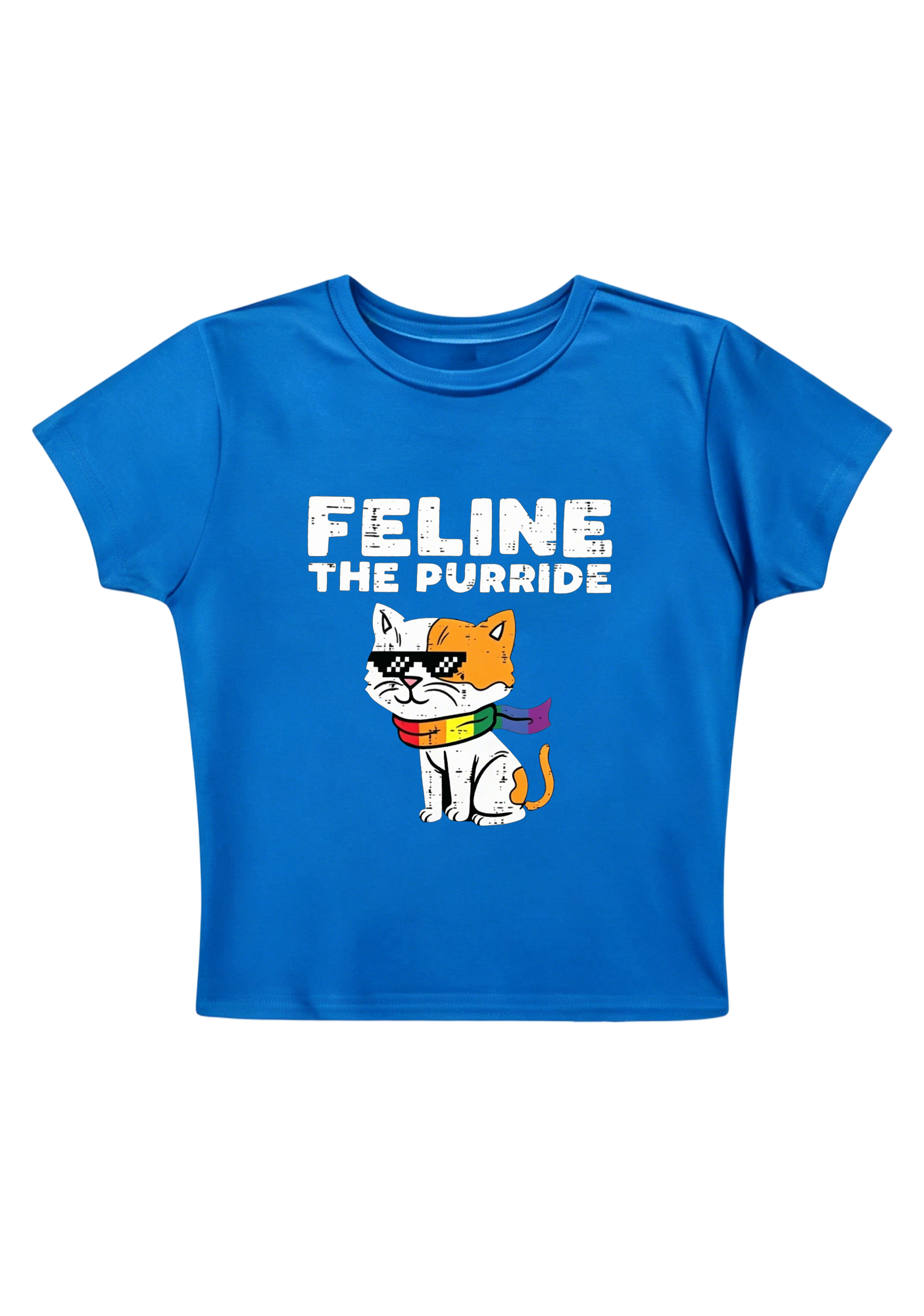 Feline The Purride Y2K Baby Tee