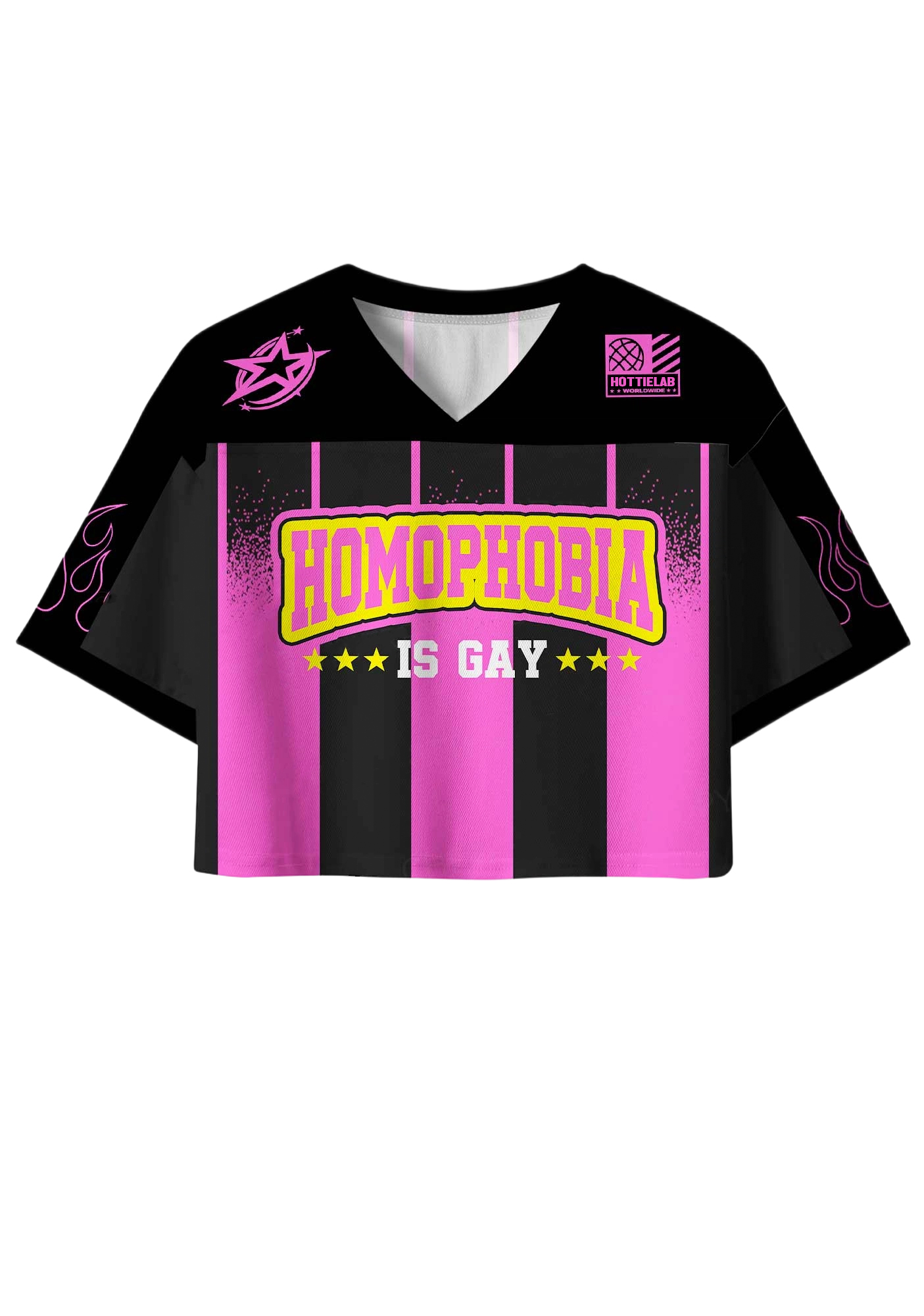 Homophobia Is Gay Y2K Crop Sport Jersey Shirts