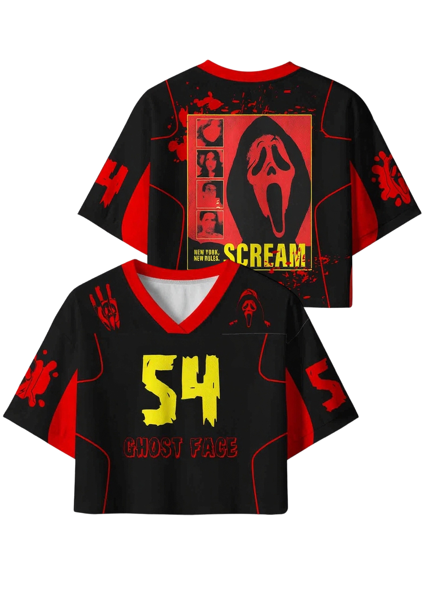 Ghost Y2K Crop Sport Jersey Shirts