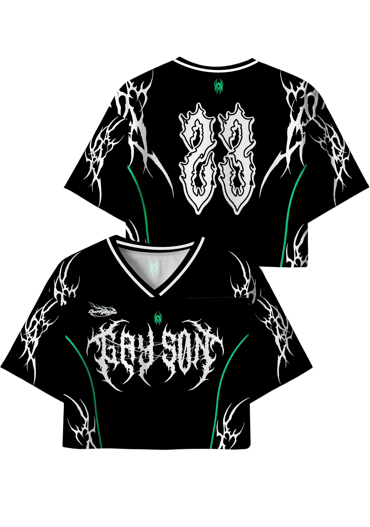 Bad soul Y2K Crop Sport Jersey Shirts