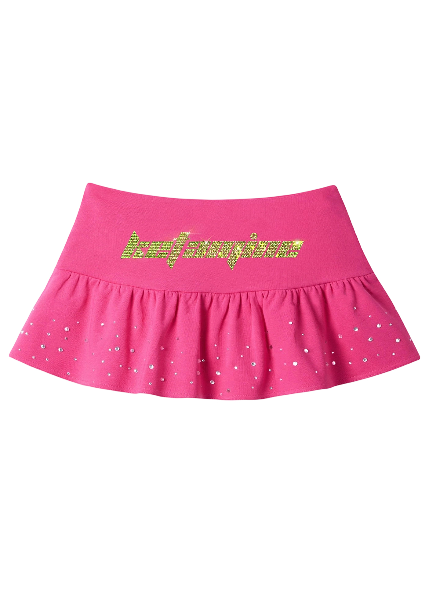 Rhinestone Ketamine Y2K Mini Pleated Skirts
