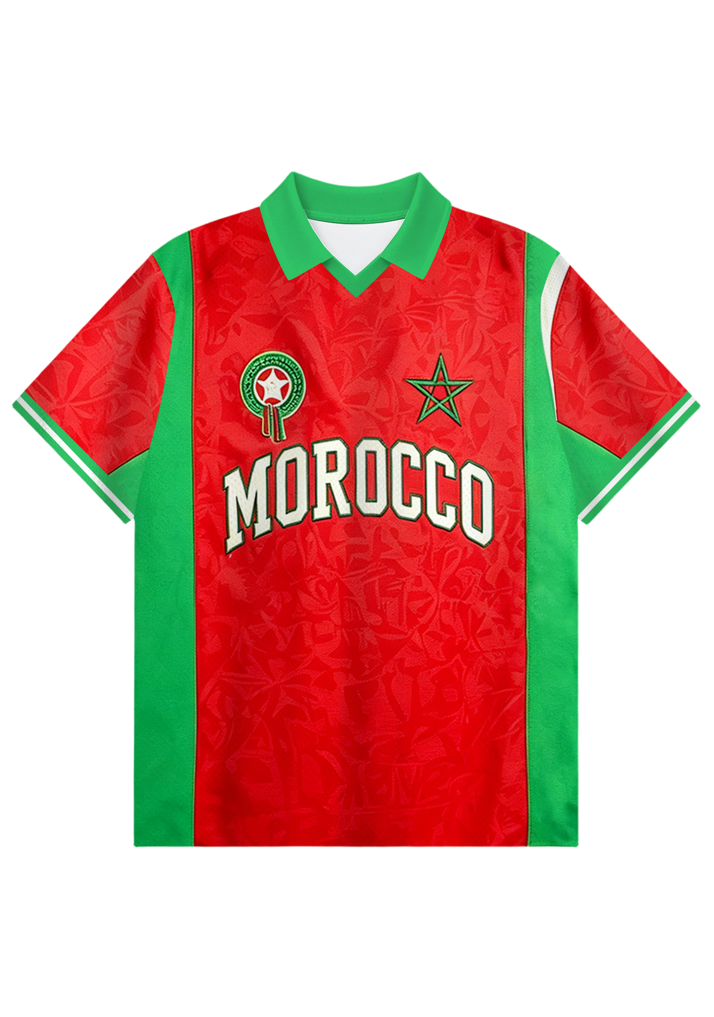 Morocco National Team Collared Soccer Jersey