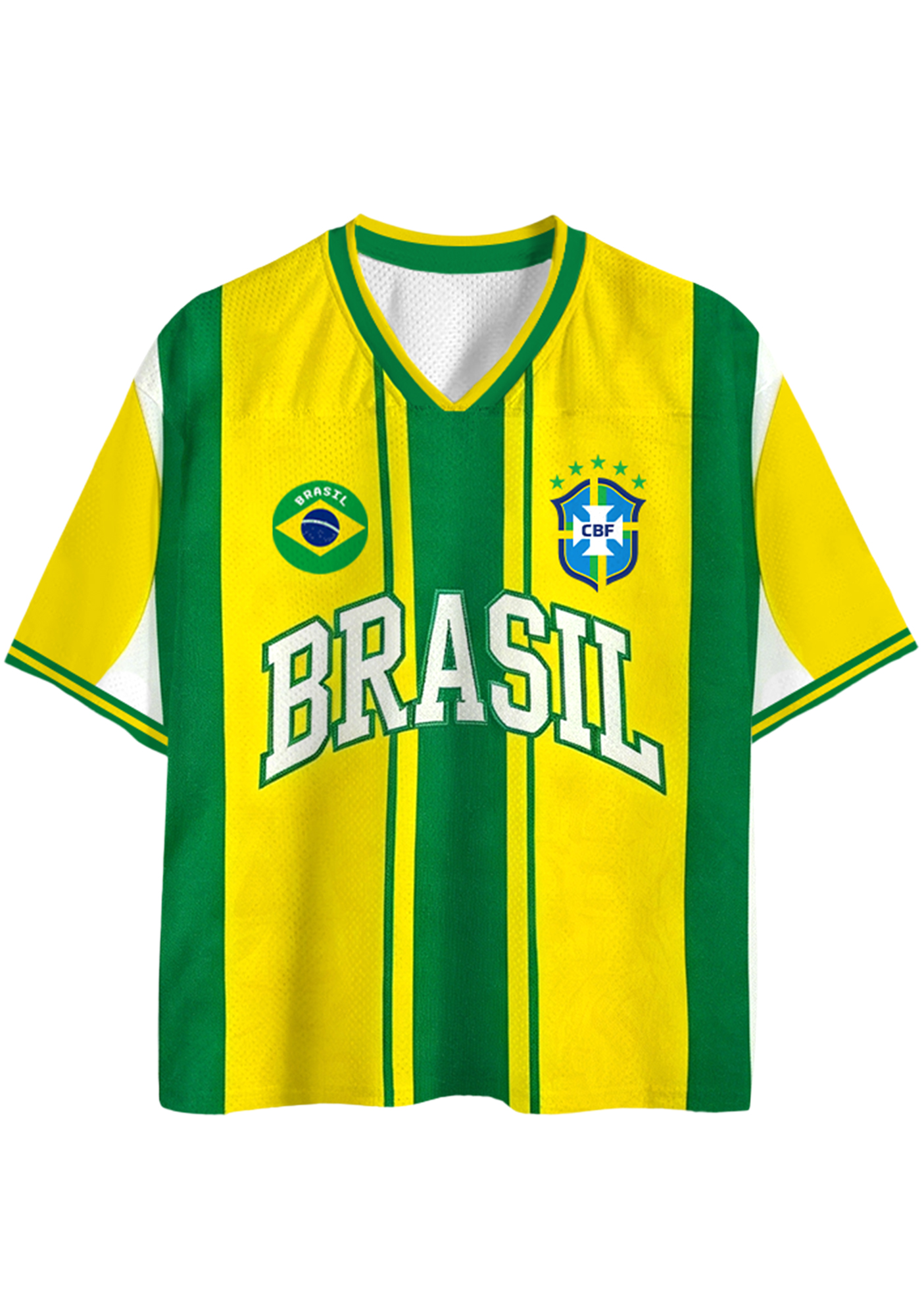 Brazil National Team Throwback Mesh Jersey Shirts