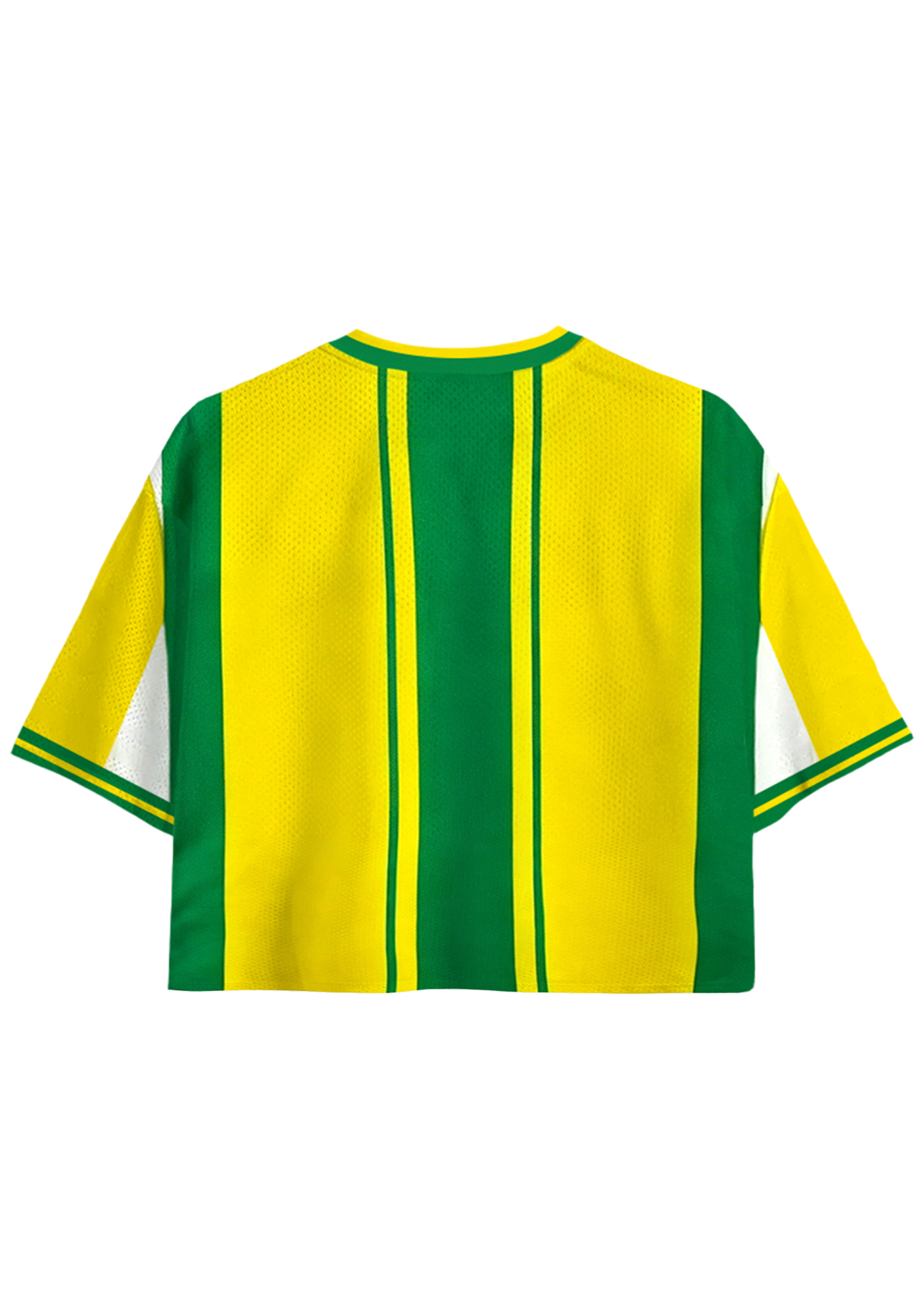 Brazil National Team Throwback Cropped Mesh Jersey Shirt