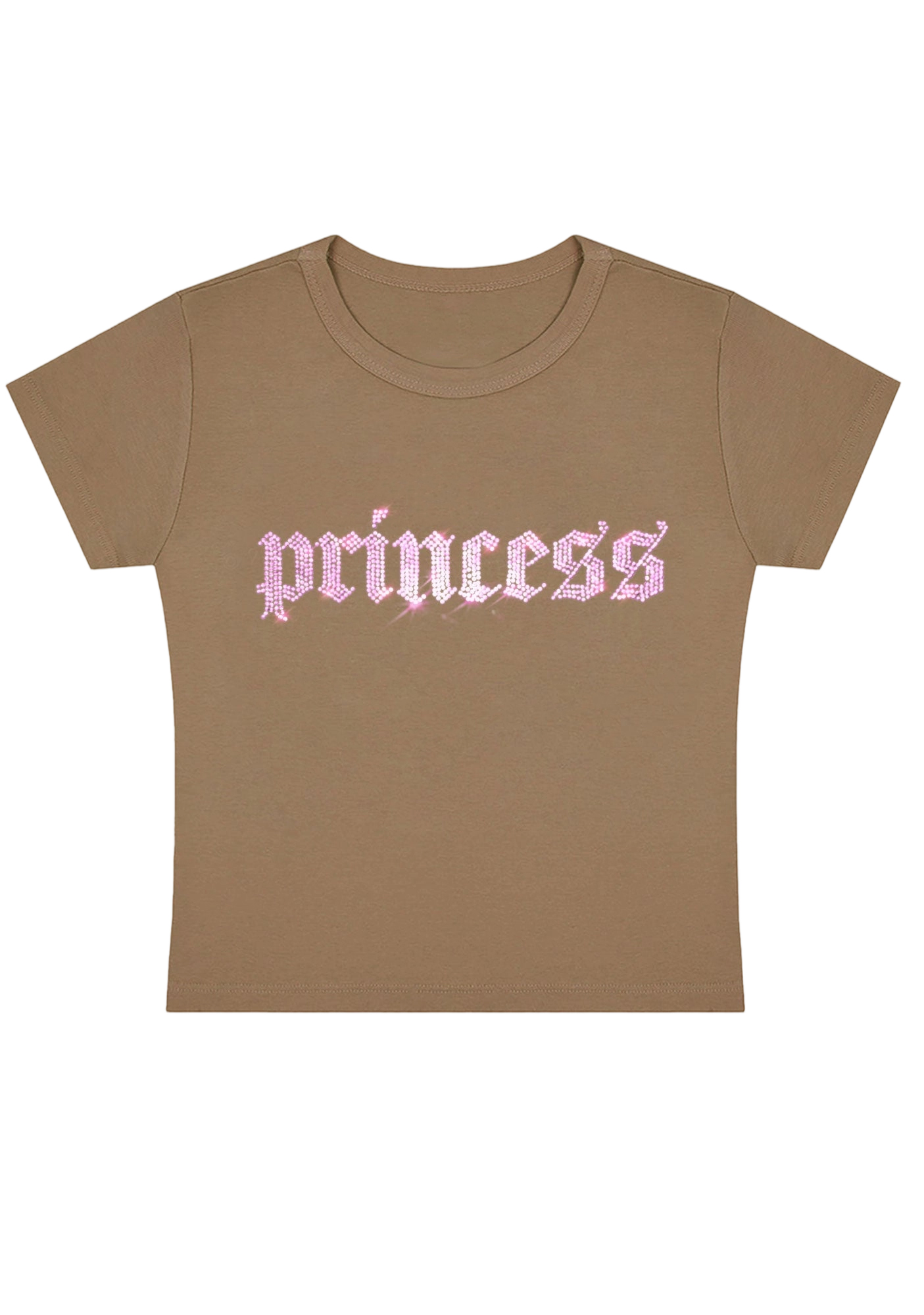 Princess Rhinestone Y2K Baby Tee
