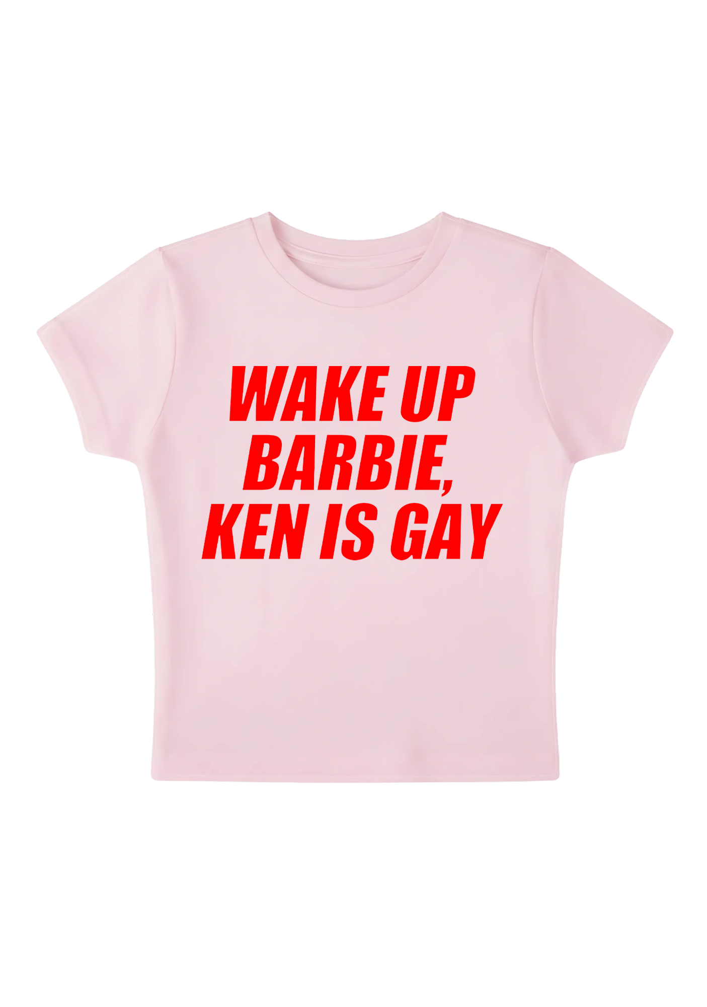 Wake Up Barbie Ken Is Gay Y2K Baby Tee
