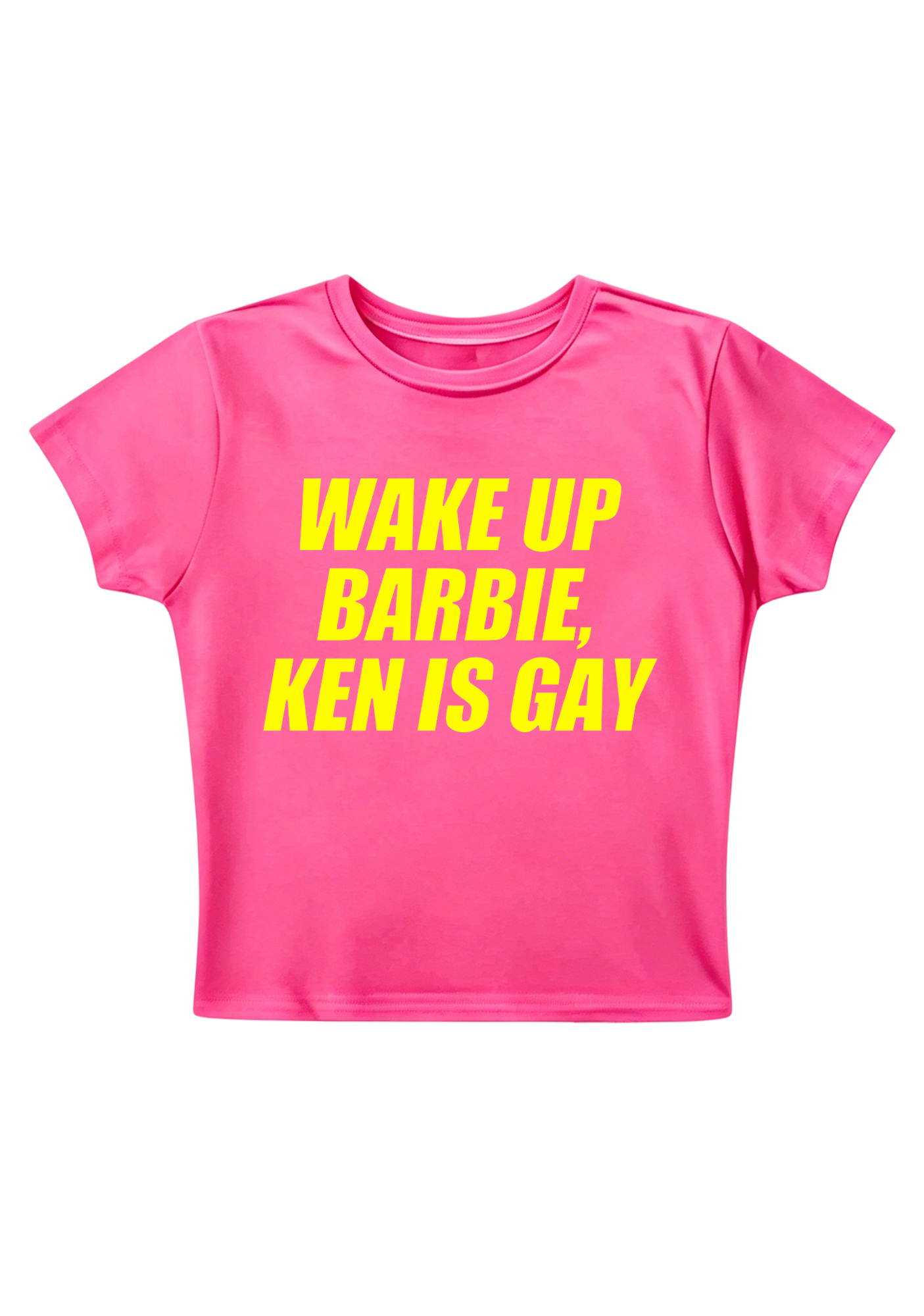 Wake Up Barbie Ken Is Gay Y2K Baby Tee